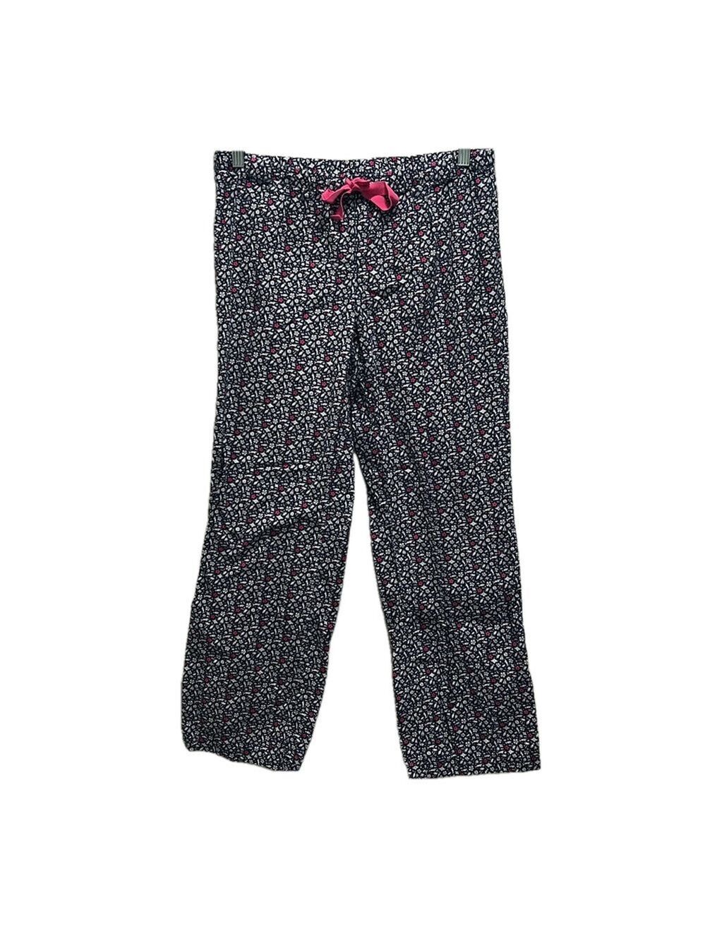 Vineyard Vines Cotton Navy Nautical Pattern Elastic Waist Pajama Pants Small